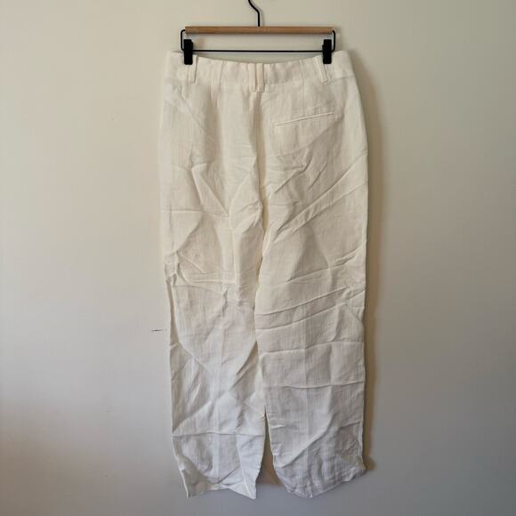 NWT Madewell Mid-Rise Straight Pants in Linen Blend Size 6 - Picture 7 of 9